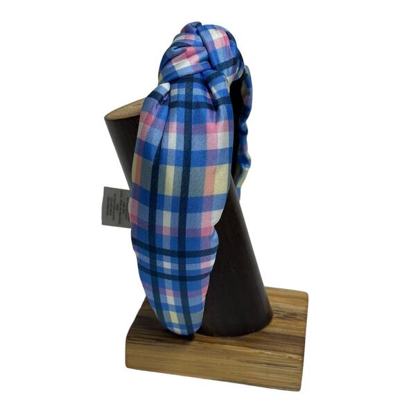 Kate Spade garden plaid knotted headband hair accessories main image 4